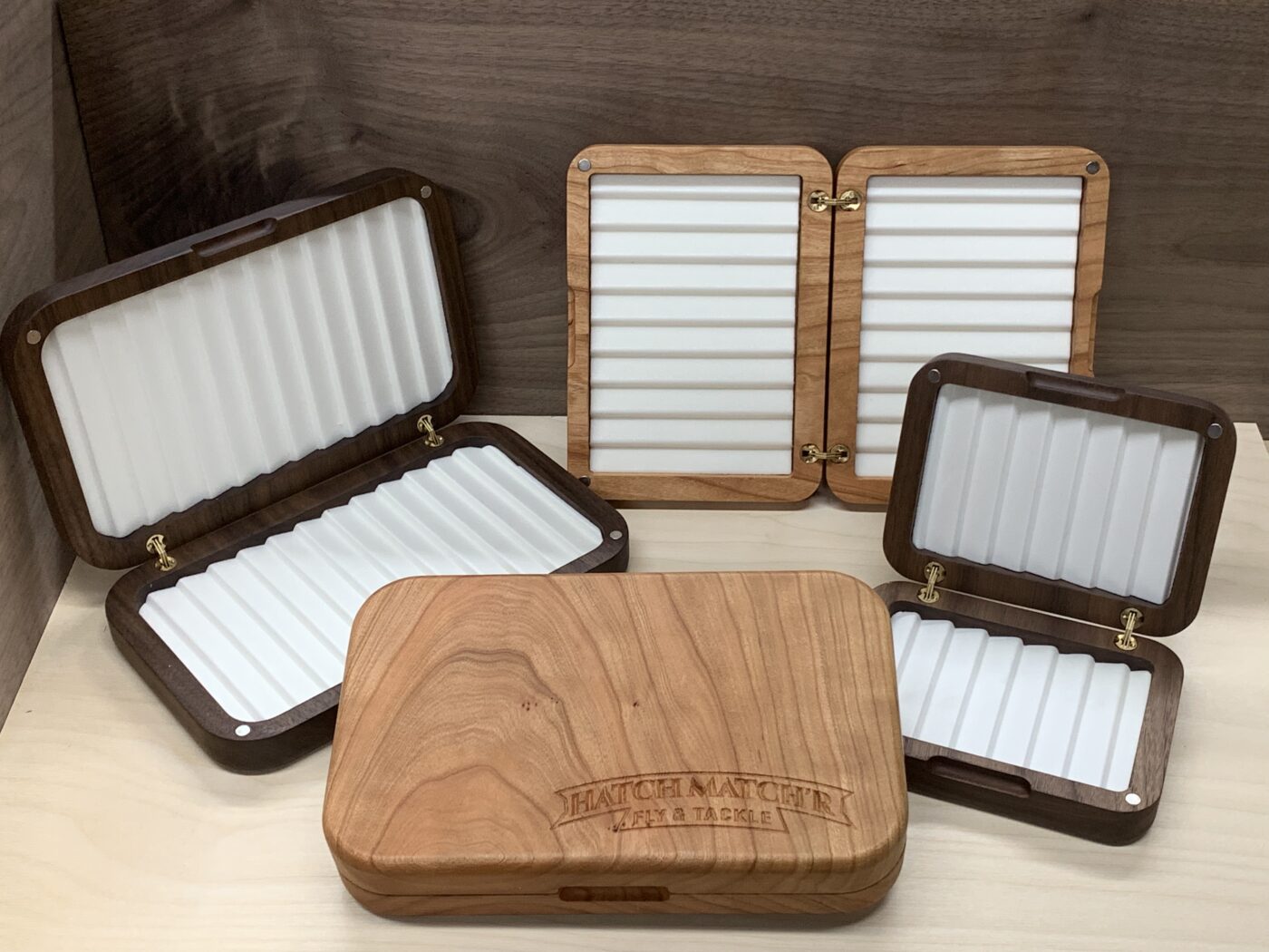 K & K Custom Wooden Fly Boxes Hatch Match’r Fly & Tackle